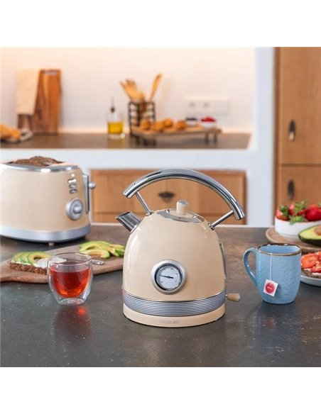Cecotec Thermosense 420 Vintage Light Beige Hervidor de Agua 1.8L 2200W