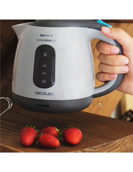 Cecotec ThermoSense 120 Clear Hervidor de Agua 1L 1100W