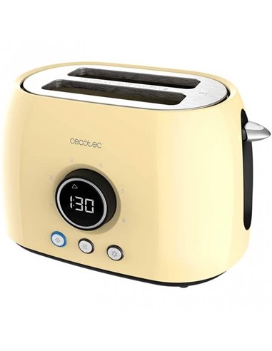 Cecotec ClassicToast 8000 Yellow Double Tostadora Digital 