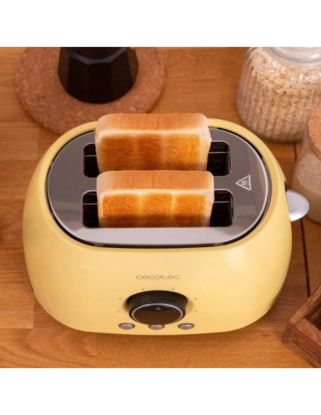 Cecotec ClassicToast 8000 Yellow Double Tostadora Digital 