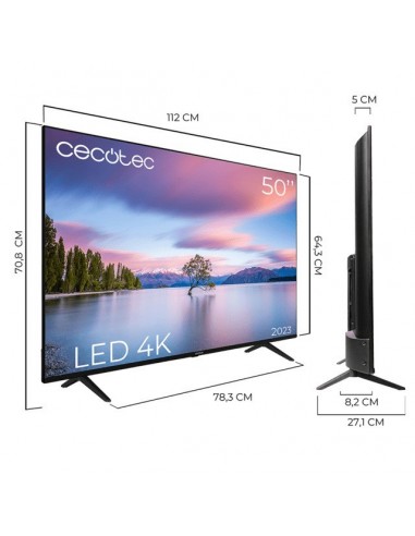 Cecotec TV A1 series ALU10050 50" LED 4K UHD HDR10 SmartTV Televisor