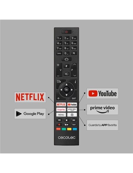 Cecotec TV A1 series ALU10043 43" LED 4K UHD HDR10 SmartTV Televisor