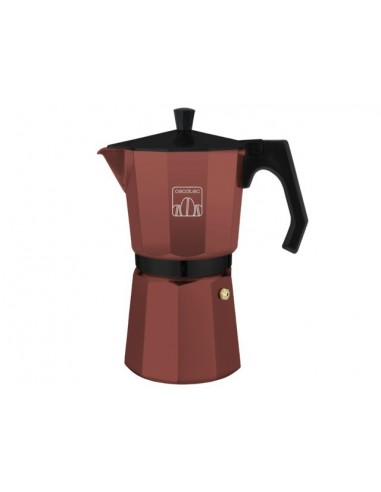 Cecotec Mimoka 600 Garnet Cafetera Italiana 6 Tazas Cereza Granate