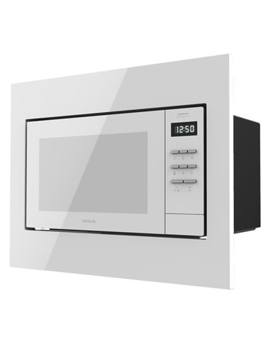 Cecotec Grandheat 2300 Built-In White Microondas Encastrable con Grill 23L 800W Blanco