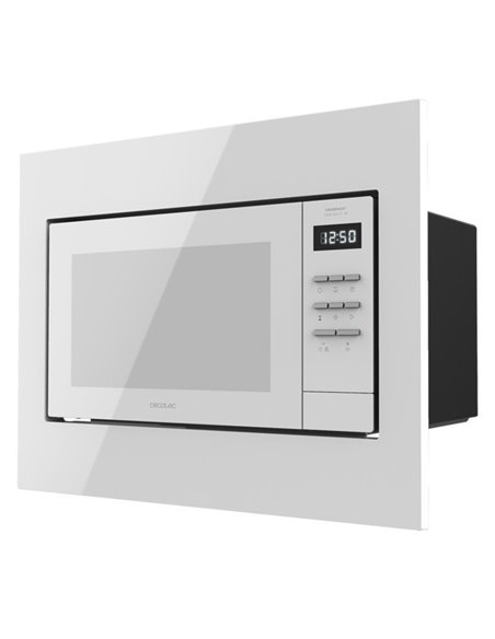 Cecotec Grandheat 2300 Built-In White Microondas Encastrable con Grill 23L 800W Blanco