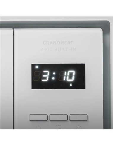 Cecotec Grandheat 2300 Built-In White Microondas Encastrable con Grill 23L 800W Blanco