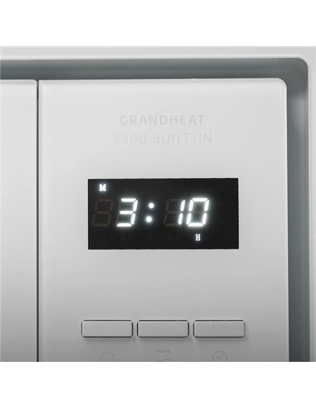 Cecotec Grandheat 2300 Built-In White Microondas Encastrable con Grill 23L 800W Blanco