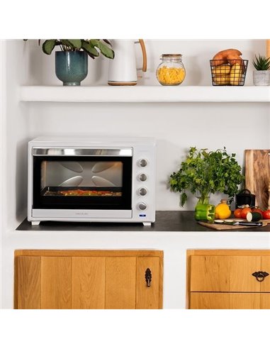 Cecotec Bake&Toast 6000 White Gyro Horno de Sobremesa 60L 2000W