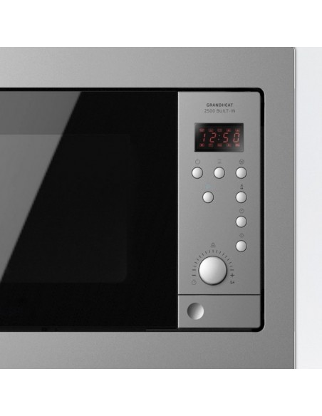 Cecotec GrandHeat 2500 Built-In SteelBlack Microondas Encastrable con Grill 25L 900W Negro / Inox