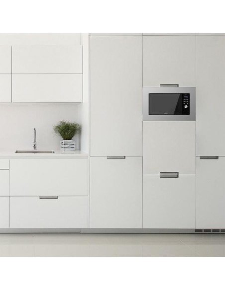 Cecotec GrandHeat 2000 Built-in SteelBlack Microondas Encastrable con Grill 20L 700W Negro