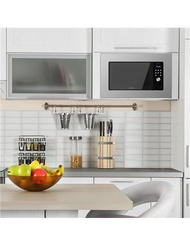 Cecotec GrandHeat 2000 Built-in SteelBlack Microondas Encastrable con Grill 20L 700W Negro