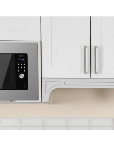 Cecotec GrandHeat 2000 Built-in SteelBlack Microondas Encastrable con Grill 20L 700W Negro
