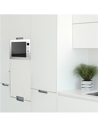 Cecotec GrandHeat 2590 Built-In Black Microondas Encastrable con Grill 25L 900W Negro / Inox
