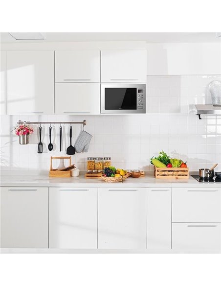 Cecotec GrandHeat 2590 Built-In Black Microondas Encastrable con Grill 25L 900W Negro / Inox