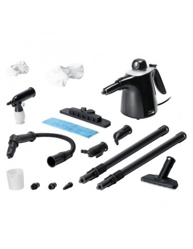 Cecotec HydroSteam 1040 Active&Soap Vaporeta de Mano + Kit 15 Accesorios 1100W