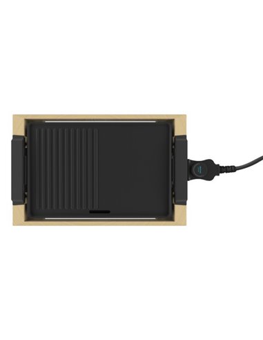 Cecotec Tasty&Grill 2000 Bamboo Black Plancha de asar eléctrica 