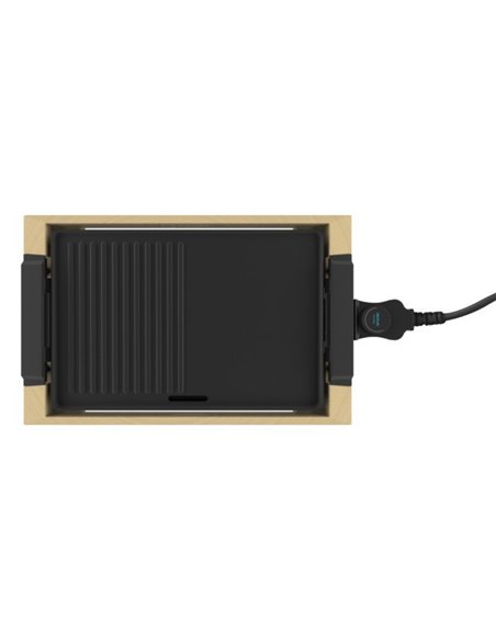Cecotec Tasty&Grill 2000 Bamboo Black Plancha de asar eléctrica 