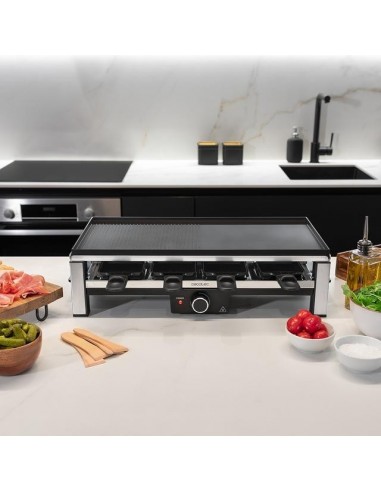 Cecotec Cheese&Grill 12000 Inox Black Raclette de Queso y grill