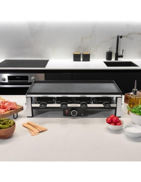 Cecotec Cheese&Grill 12000 Inox Black Raclette de Queso y grill