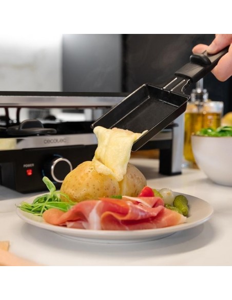 Cecotec Cheese&Grill 12000 Inox Black Raclette de Queso y grill