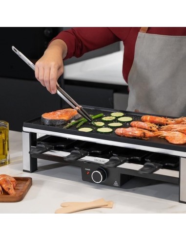 Cecotec Cheese&Grill 12000 Inox Black Raclette de Queso y grill