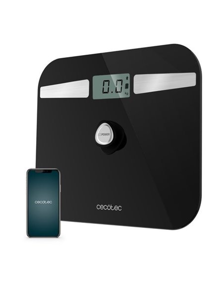 Cecotec Surface Precision EcoPower 10200 Smart Healthy Black Báscula de Baño