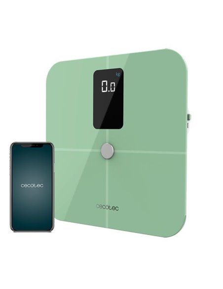 Cecotec Surface Precision 10400 Smart Healthy Vision Green Báscula de Baño Inteligente