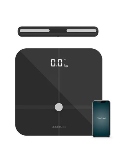 Cecotec Surface Precision 10400 Smart Healthy Vision Dark Grey Báscula de Baño Inteligente