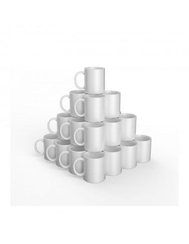 Cricut Pack 36 Tazas Cerámica 340ml / 12 OZ Blancas Sublimación Infusible