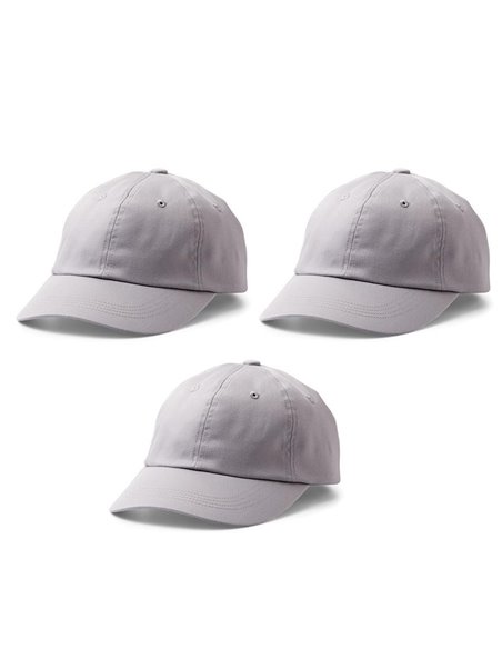 Cricut Pack 3x Gorra de Béisbol Gris para impresión