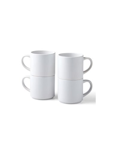 Cricut Pack 4Tazas Apilables 300 ml / 10 onzas Blancas Sublimación Infusible