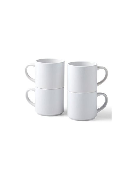 Cricut Pack 4Tazas Apilables 300 ml / 10 onzas Blancas Sublimación Infusible