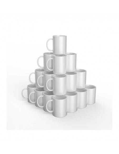 Cricut Pack 36 Tazas Cerámica 425ml / 15 OZ Blancas Sublimación Infusible