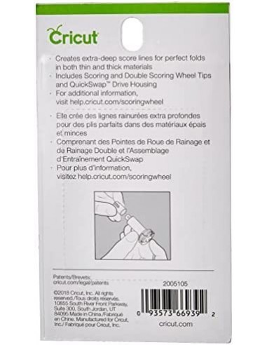 Cricut Pack de Ruedas de Marcado Scoring Wheel