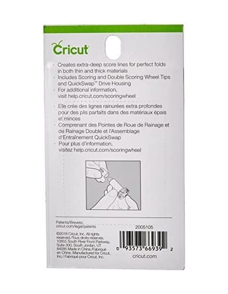 Cricut Pack de Ruedas de Marcado Scoring Wheel