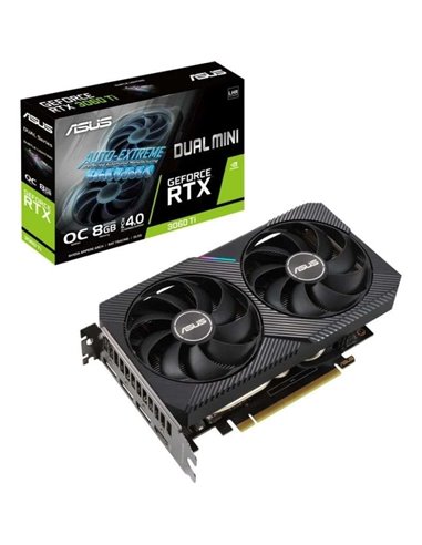 Asus DUAL GeForce RTX 3060 Ti V2 MINI OC Edition LHR 8GB GDDR6 Tarjeta Gráfica