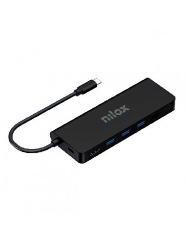 Nilox NXDSUSBC04 Dock Tipo-C 8 en 1 HDMI/4K