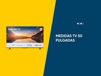 Medidas tv 50 pulgadas